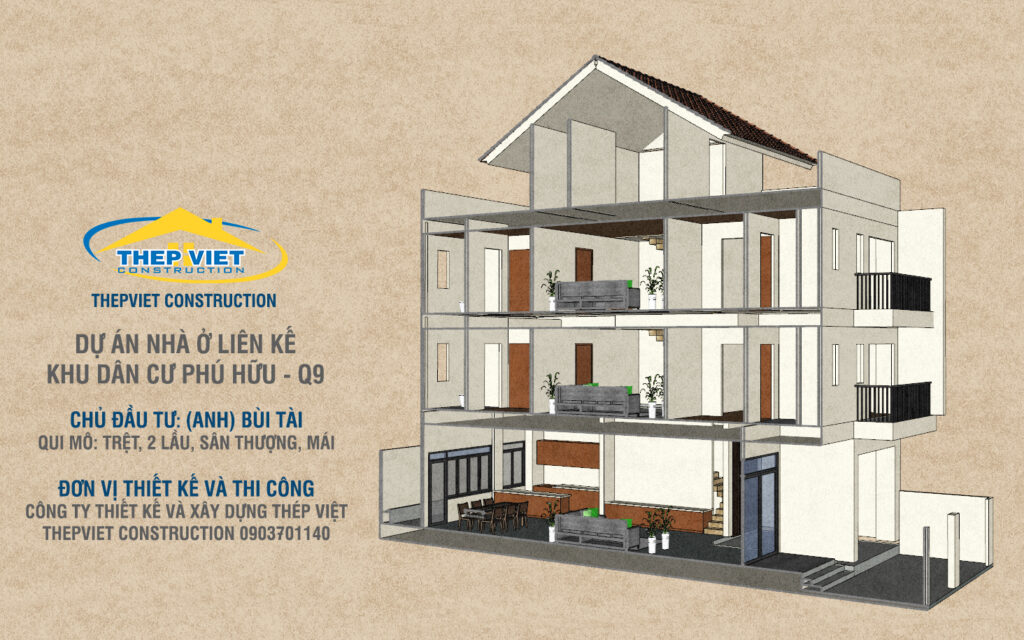 NHÀ PHỐ LIỀN KỀ - ĐỊA ỐC III - PHÚ HỮU