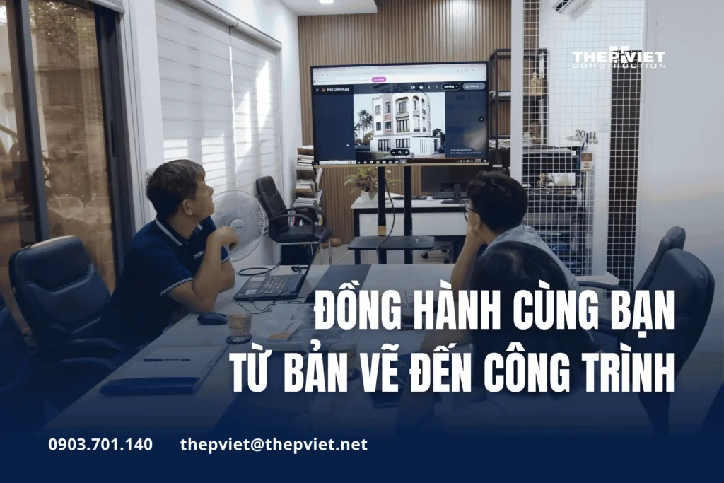 Hình ảnh đội ngũ Thép Việt trao đổi và tư vấn giải pháp xây dựng cho khách hàng